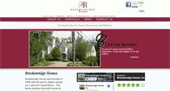 Desktop Screenshot of breck-homes.com