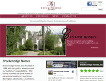 Tablet Screenshot of breck-homes.com